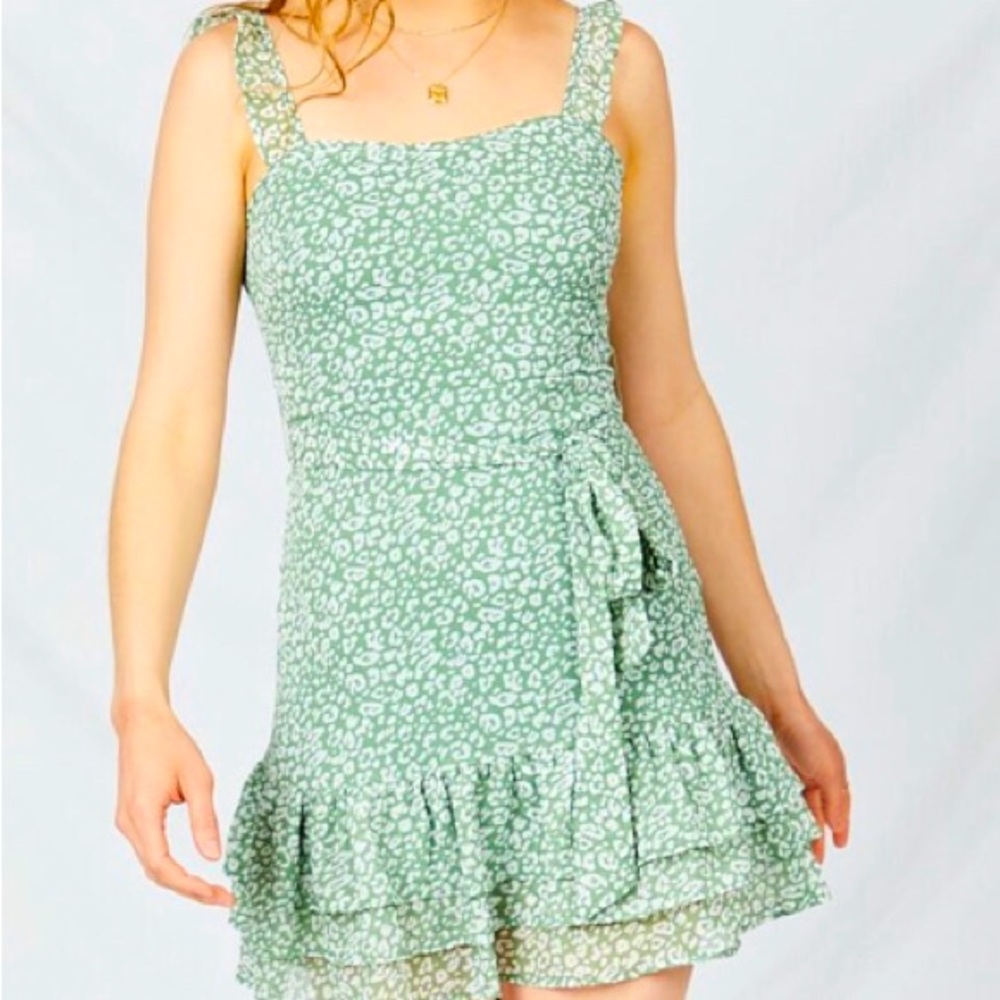 Green Anaya mini dress from Altar’d state size Medium